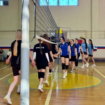 Районные соревнования по волейболу.
